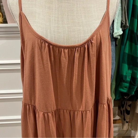 Z Supply | Terracotta Tiered Babydoll Tank Top Dress size XL NWT - Picture 2 of 12